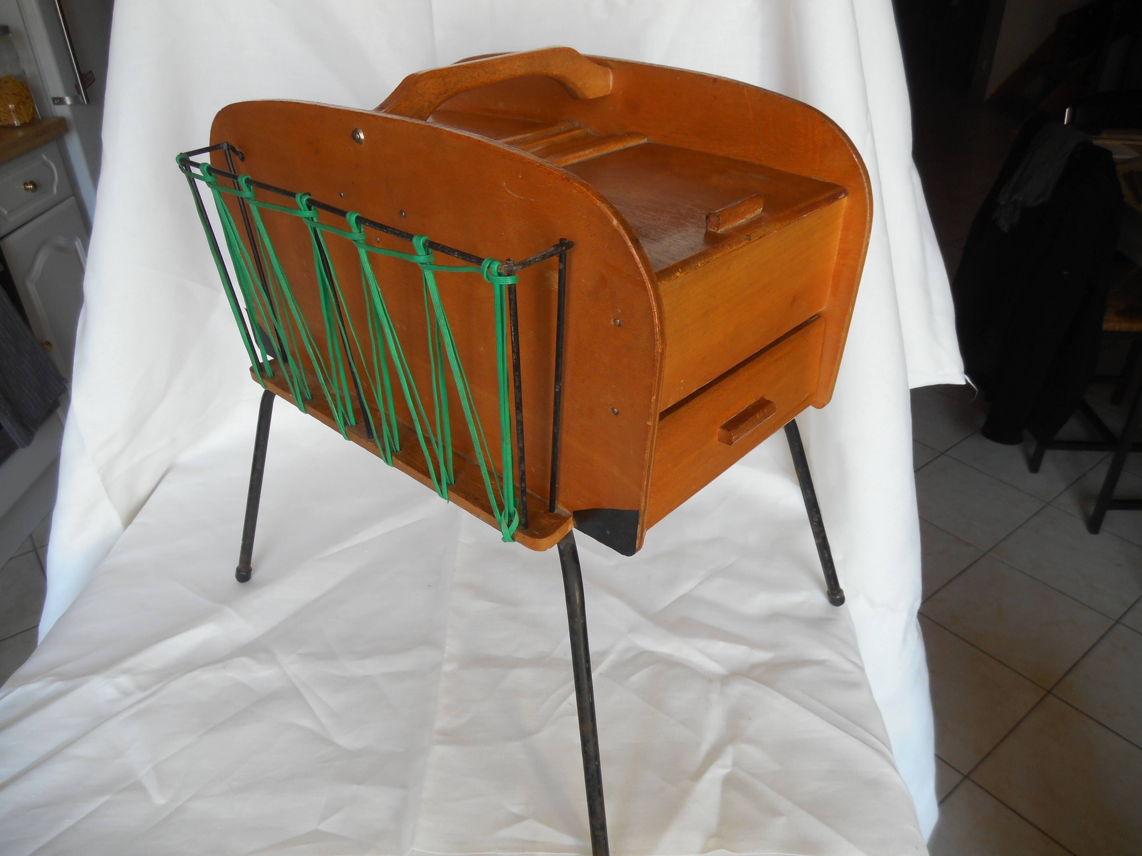 Travailleuse vintage super déco rare