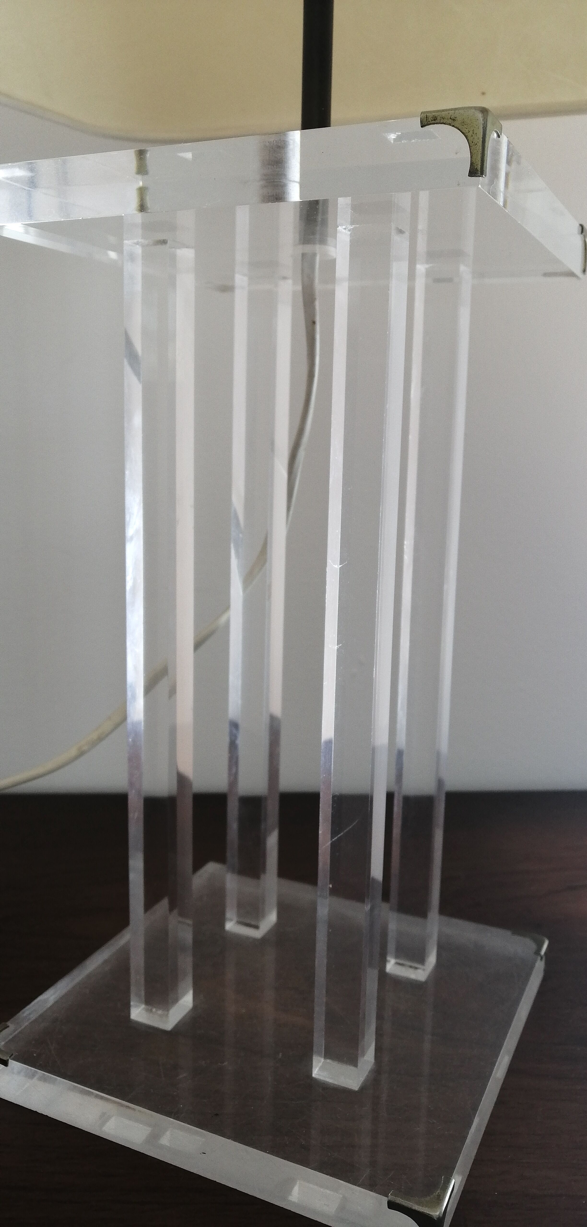 Plexiglas lamp David Lange 70/80'