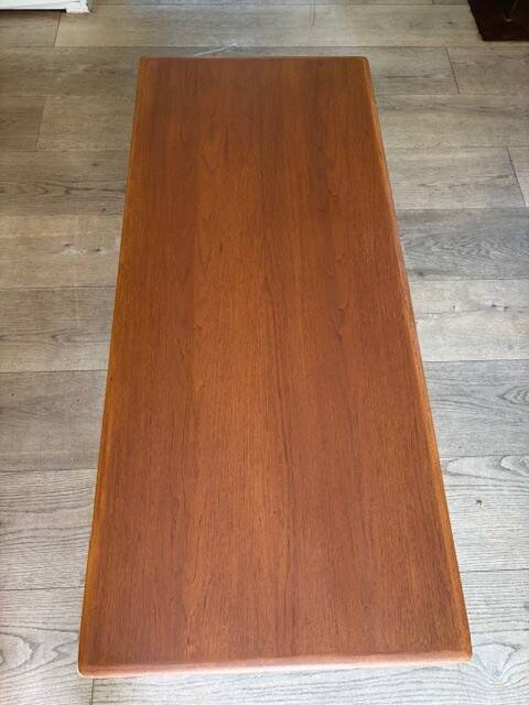 Table basse en teck de Karl-Erik Ekselius - Suède années 60