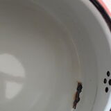 Enamelled polka dot teapot