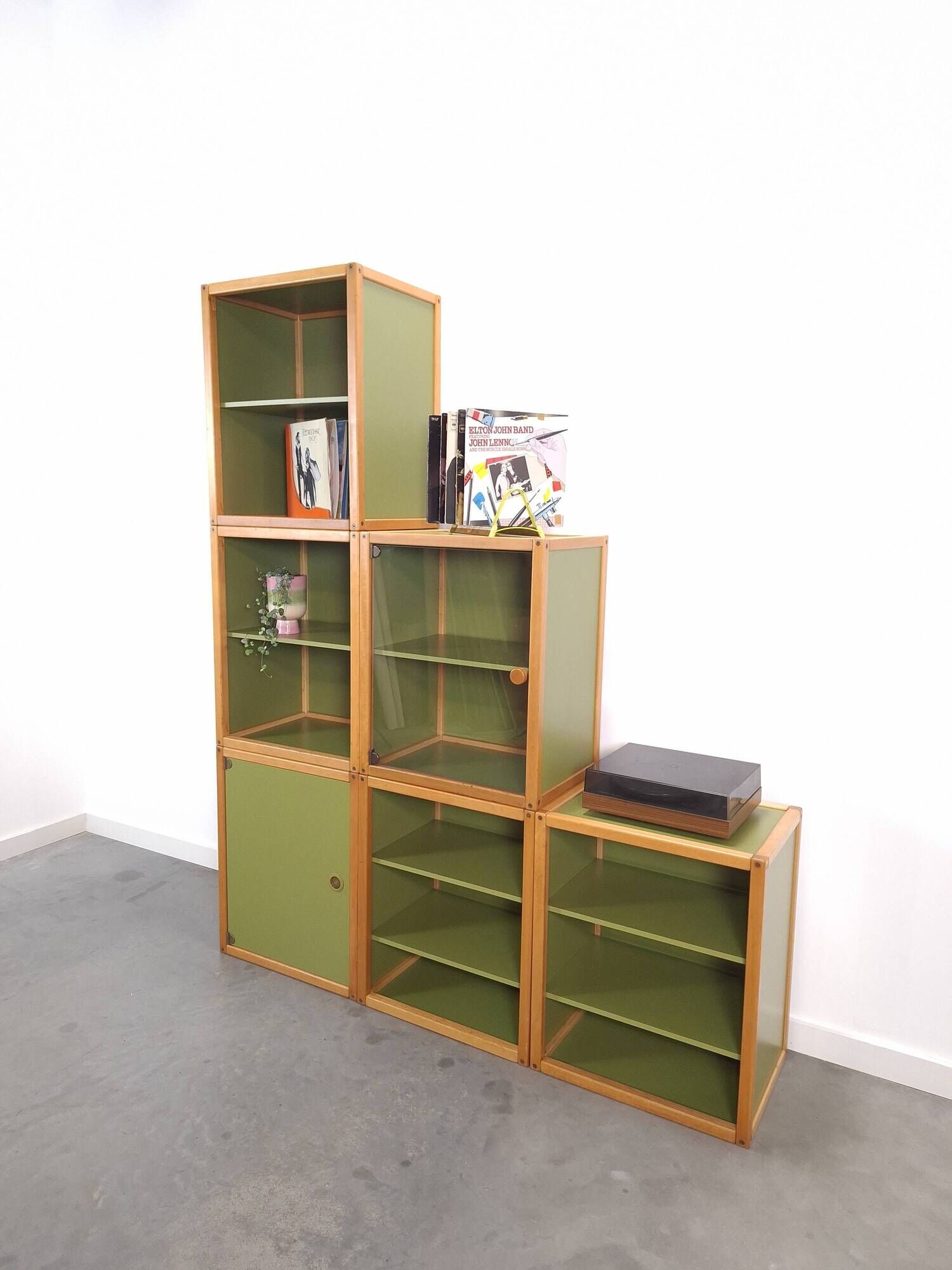 Design Flötotto Profilsystem Modulaire Kast – 6 Delen – Groen Beuken, Lp