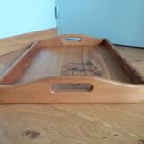 Scandinavian style wooden tray