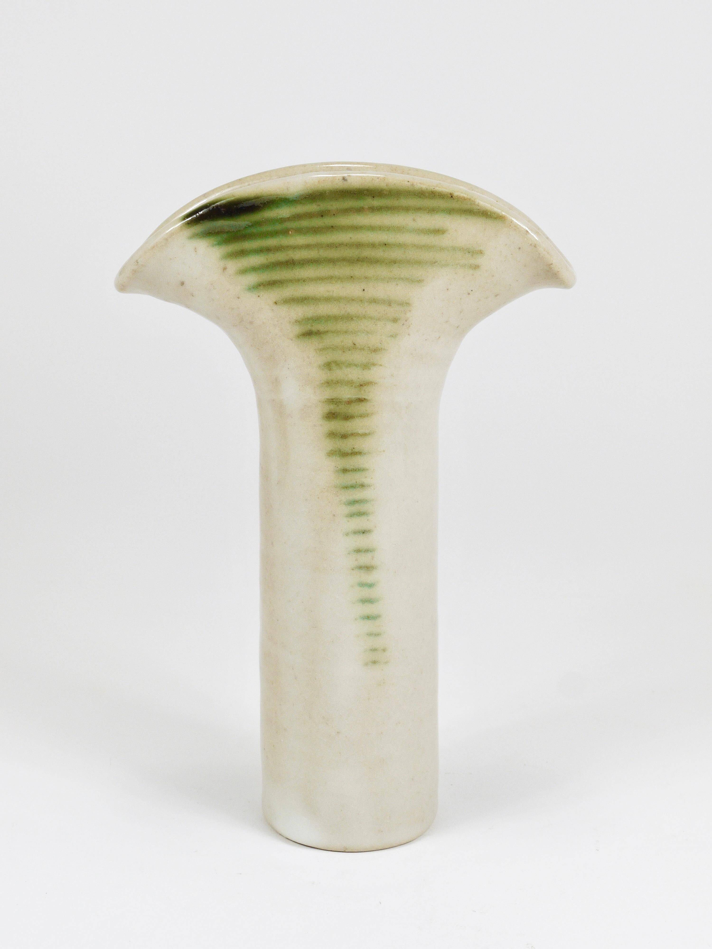 Piet Knepper 3 studio vases in ceramic by Mobach, Netherlands, 1970s