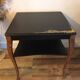 Coffee table / side table restored — Matt black & golden touches