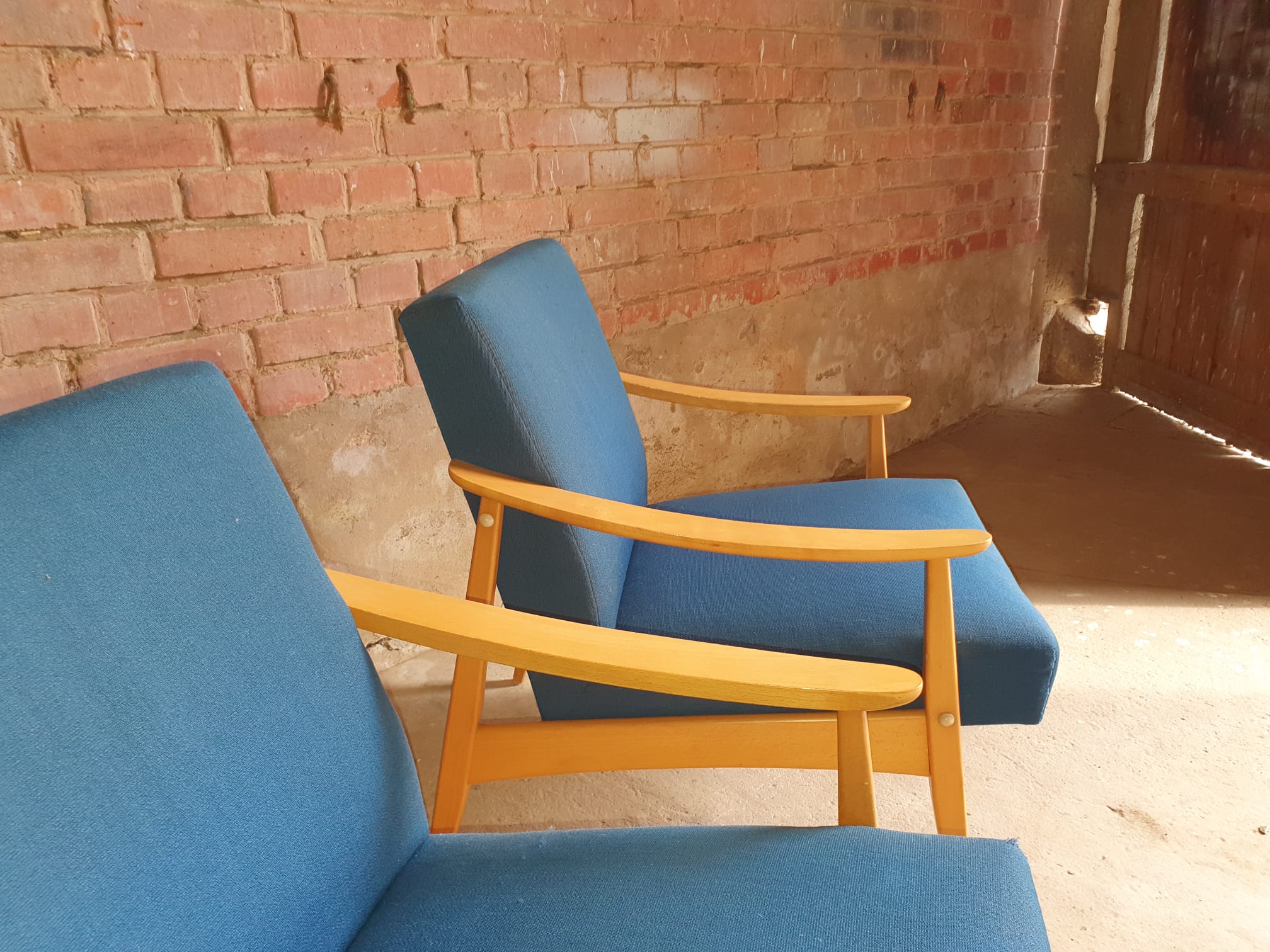 Pair of scandinavian armchairs 1970
