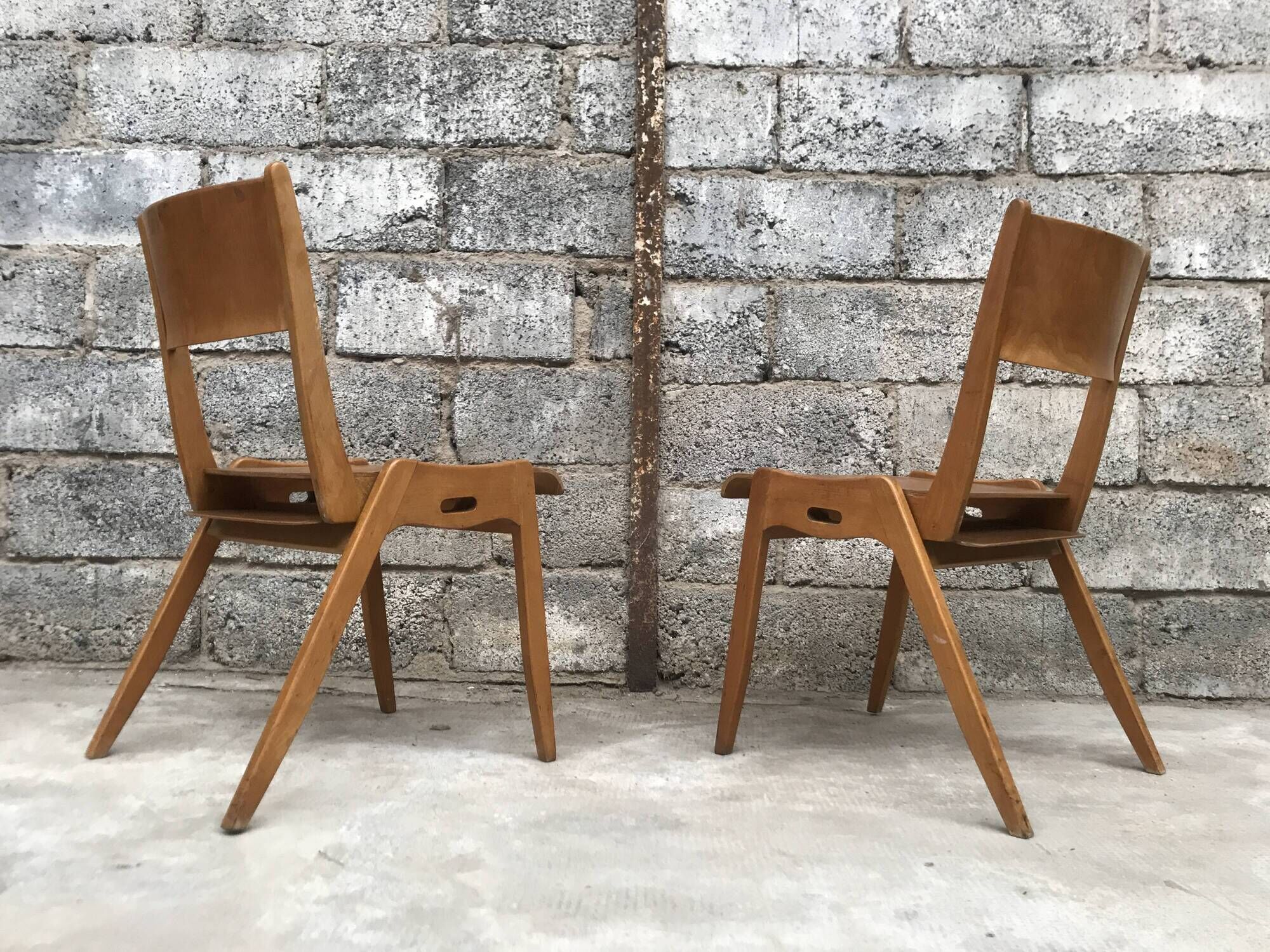 Series of 11 chairs 1950/1960