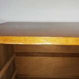 Convenient wood and rattan compass feet