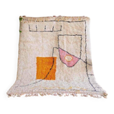 Tapis marocain en laine décoré 200cmx300cm