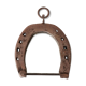 Folk art mirror, horseshoe frame, 1950s