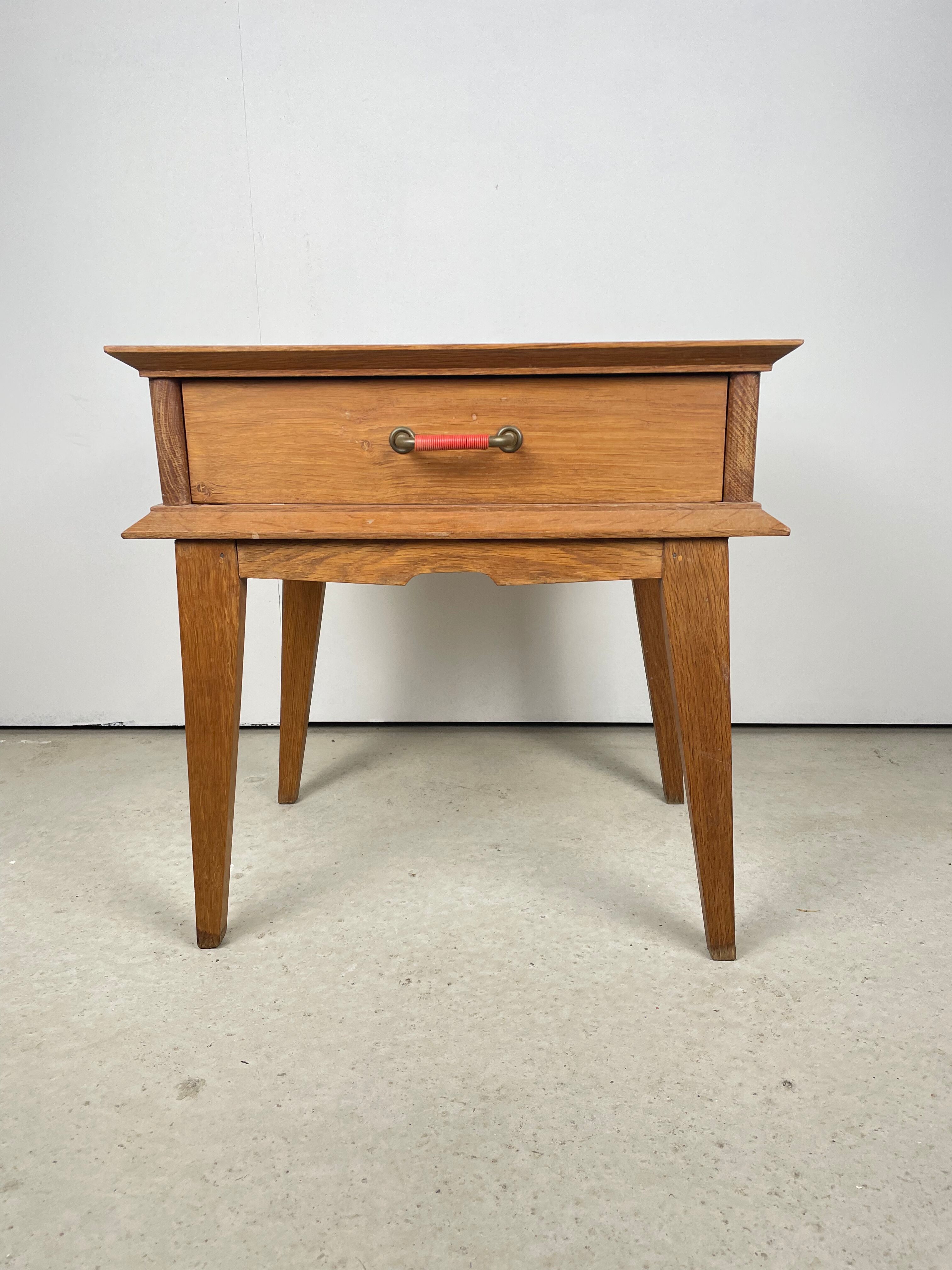 Bedside table feet compass 1950