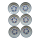6 assiettes plates Badonviller Bagatelle