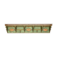 Italian floor patina green 1900 wood turns polychromy