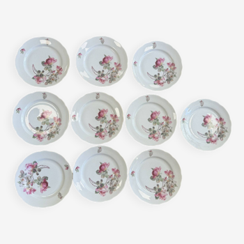 Vintage flower plates