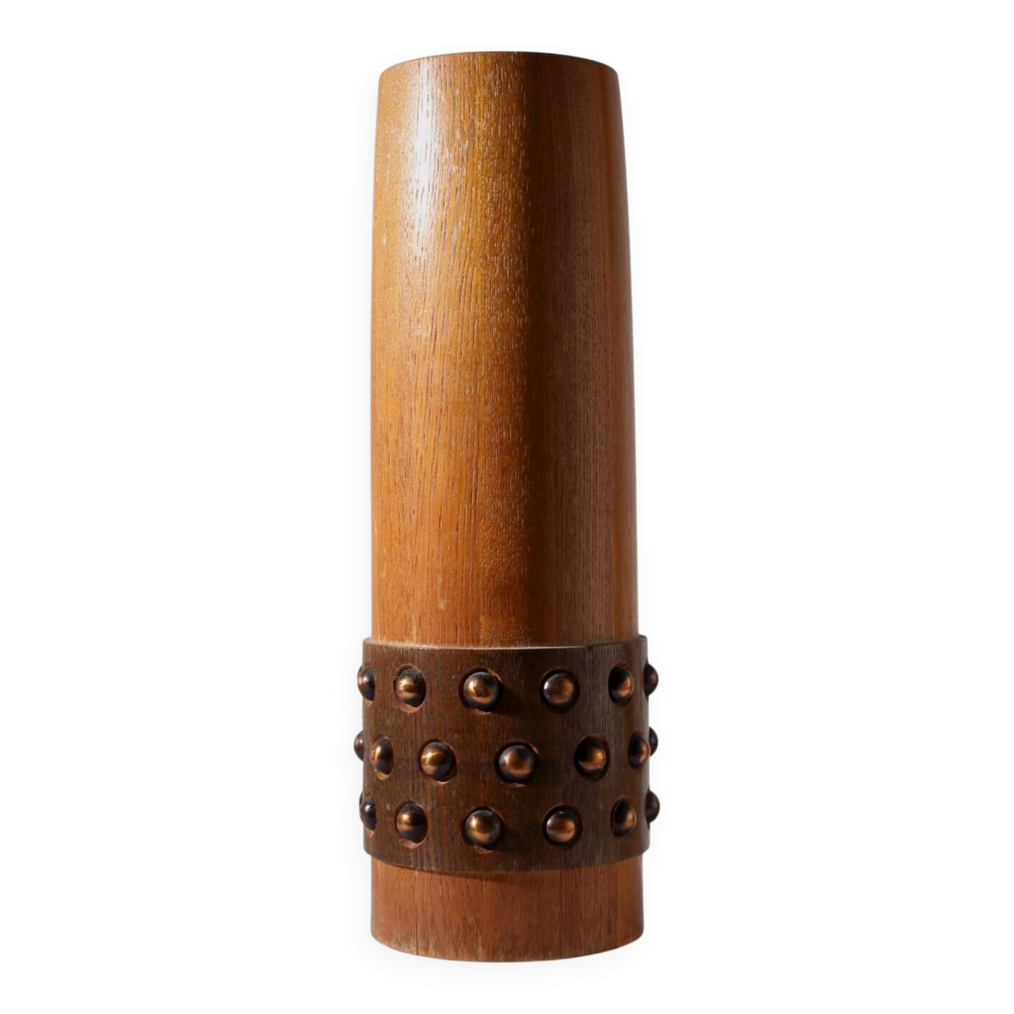 Large Wooden Ethnic Vase