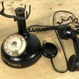 Old column phone in Bakelite and metal 1936