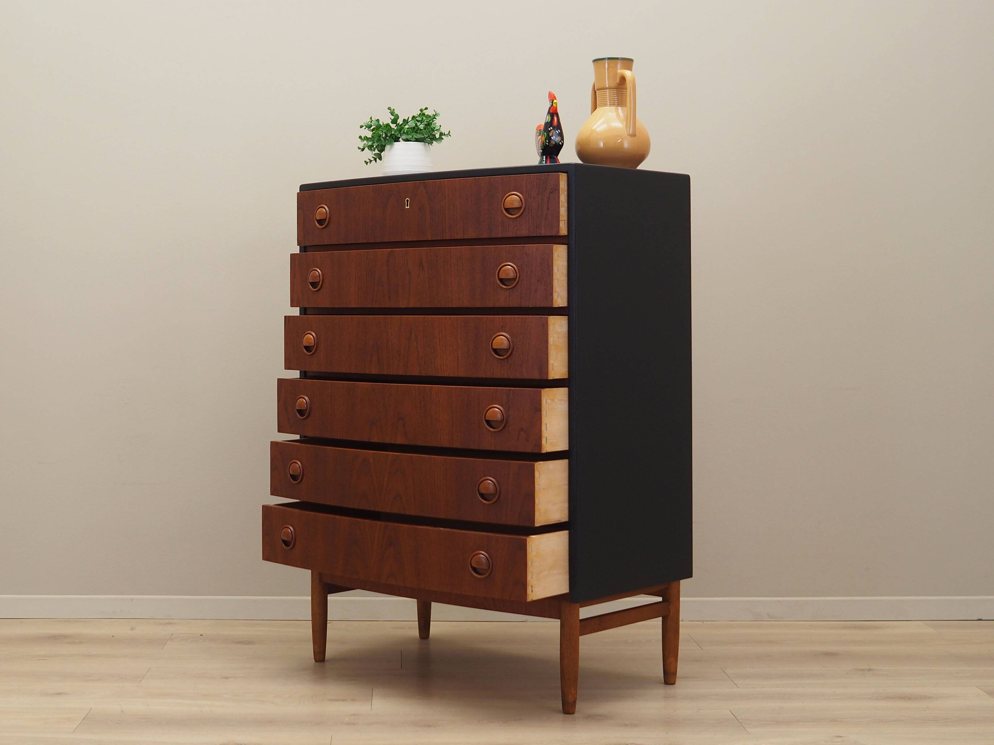 Teak chest of drawers, Danish design, 1960s, designer: Kai Kristiansen, man