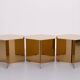 3 tables d'appoint en laiton « Slit » de la marque danoise Hay