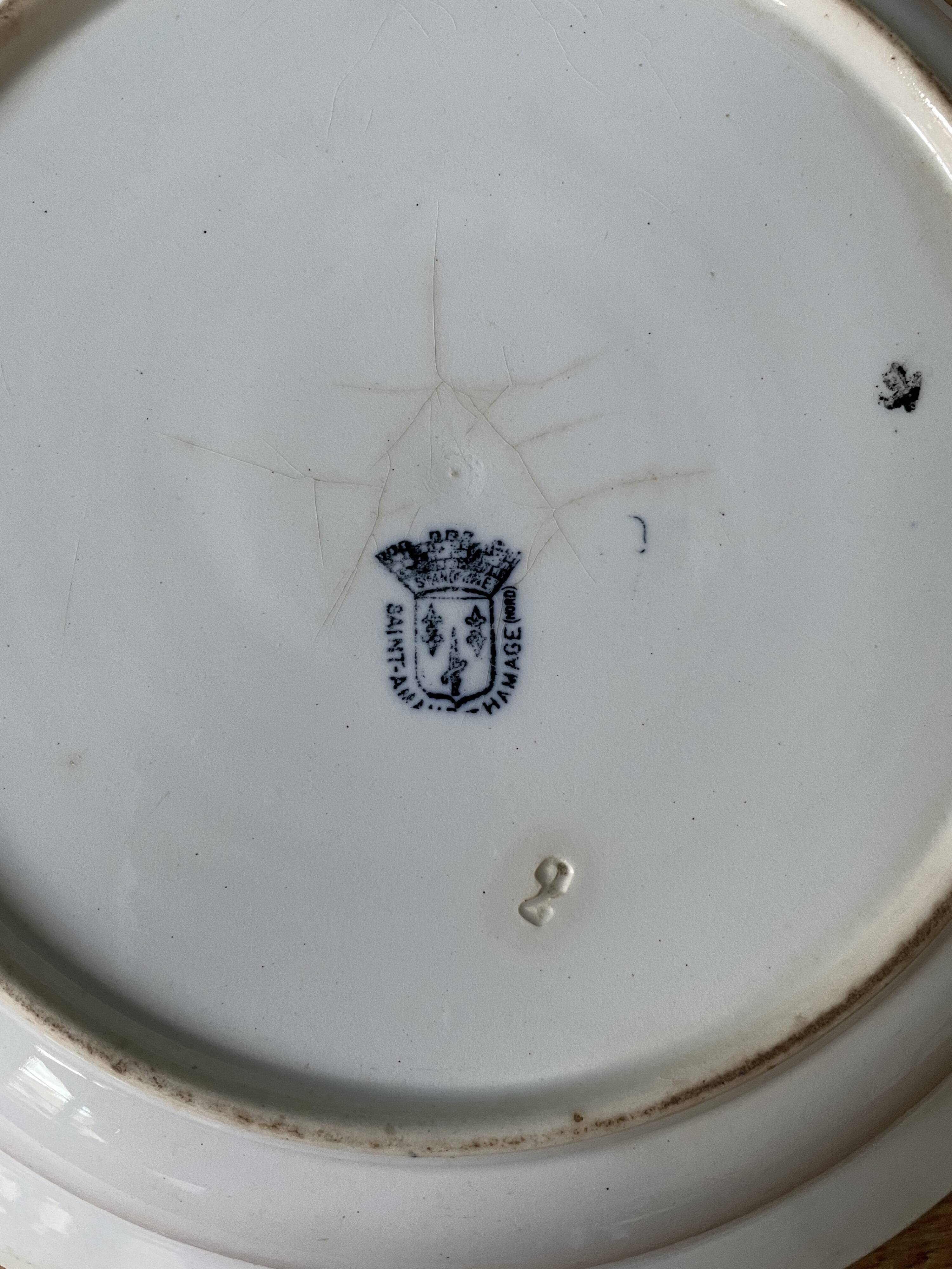 Set of 2 dishes Saint Amand and Hamage Terre De Fer