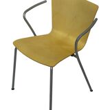 vintage fritz hansen vico magistretti duo bentwood stacking armchairs set of four