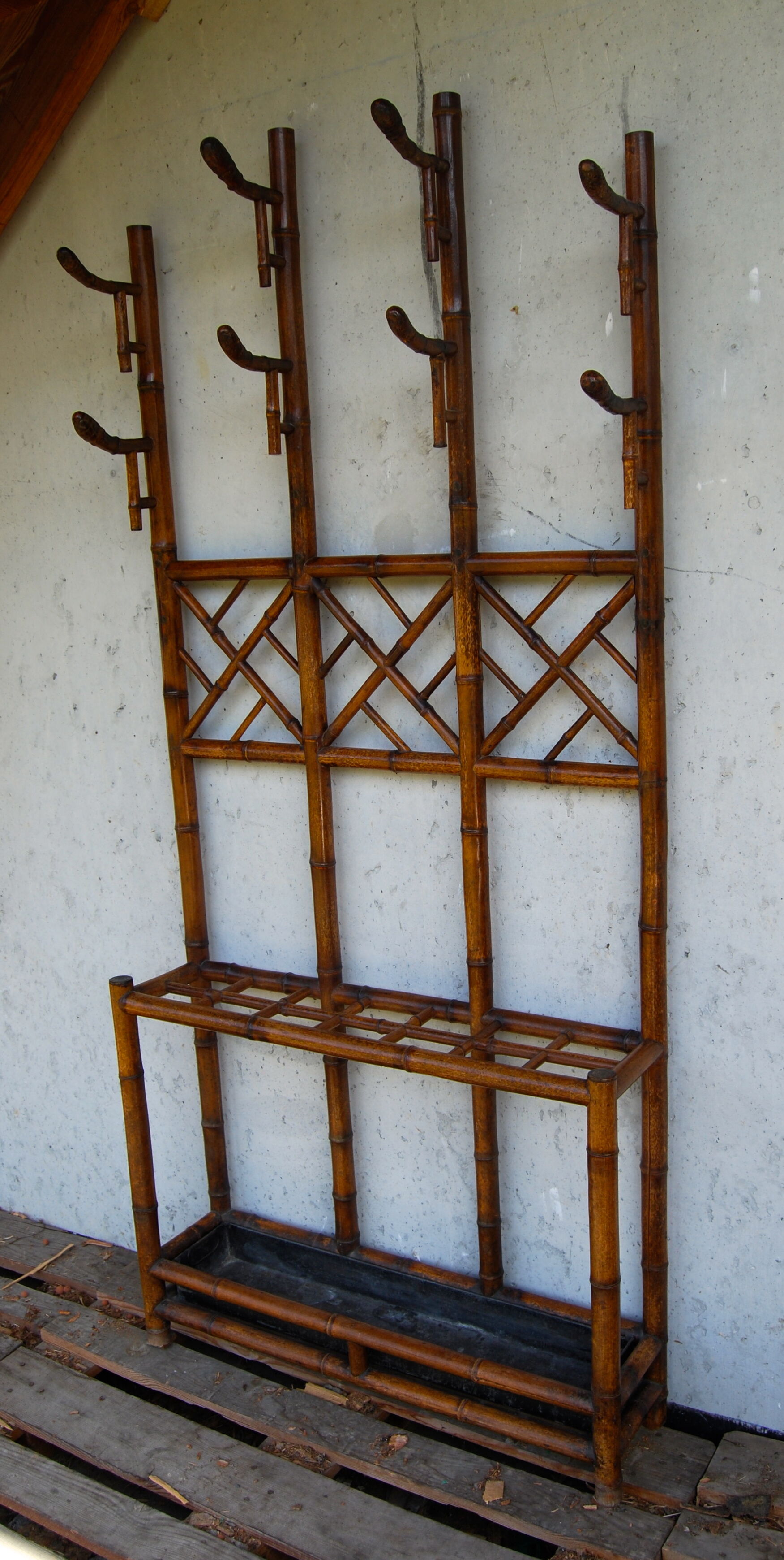 Bamboo coat rack early 20th century