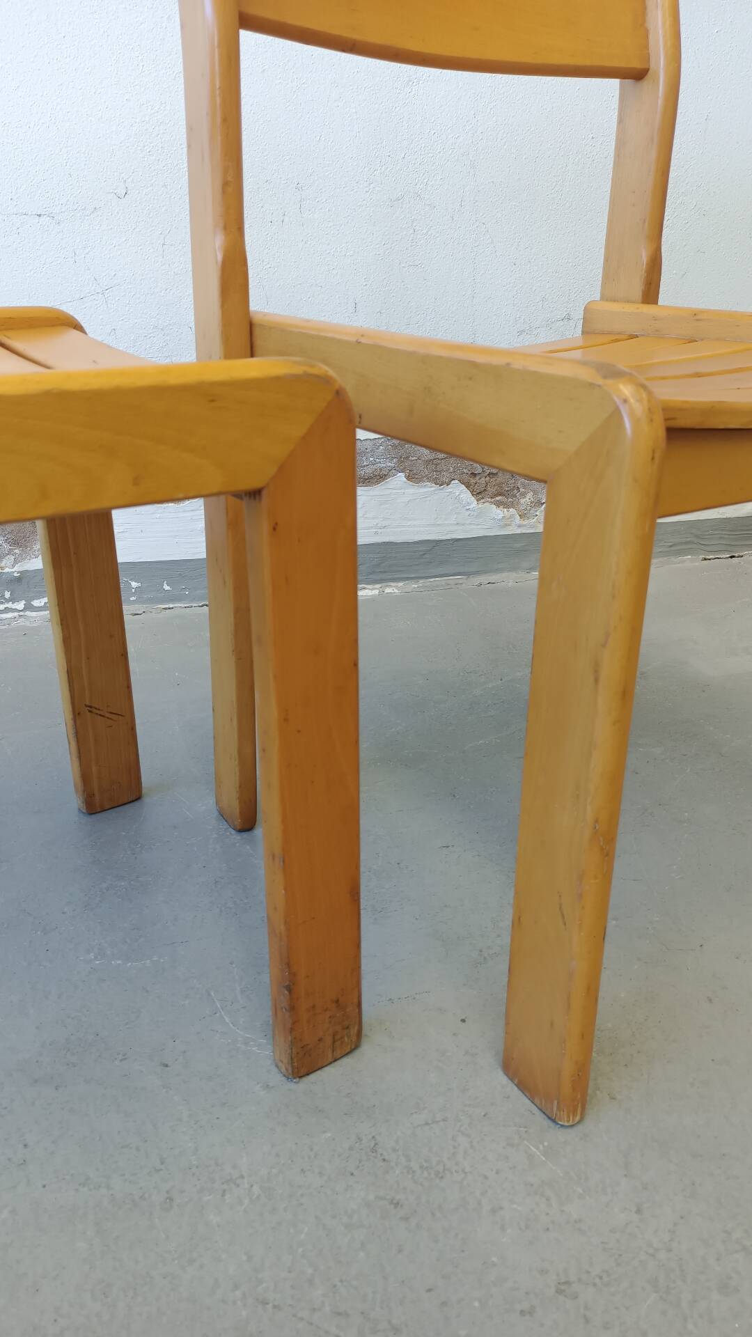Set of beech chairs