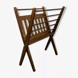 Scandinavian folding magazine door wood 60s