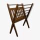 Porte revue scandinave pliant bois années 60