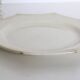 Creil and Montereau plates, 19th century, Perle model, ivory / set of 3