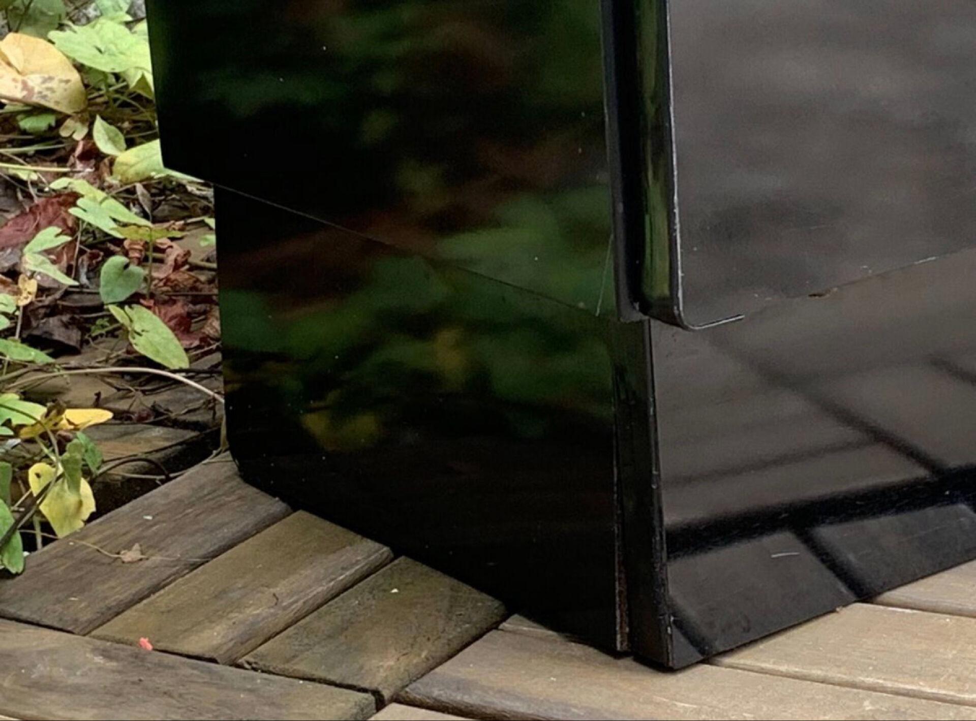 Satin black vintage wardrobe 1970