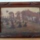 Landscape, oil on cardboard, late 19th century