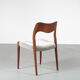 4 chaises de salle à manger "Modèle 71" des années 1950 par Moller, Danemark