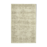 Handmade Vintage Oriental Beige Carpet 190 cm x 303 cm - 38940