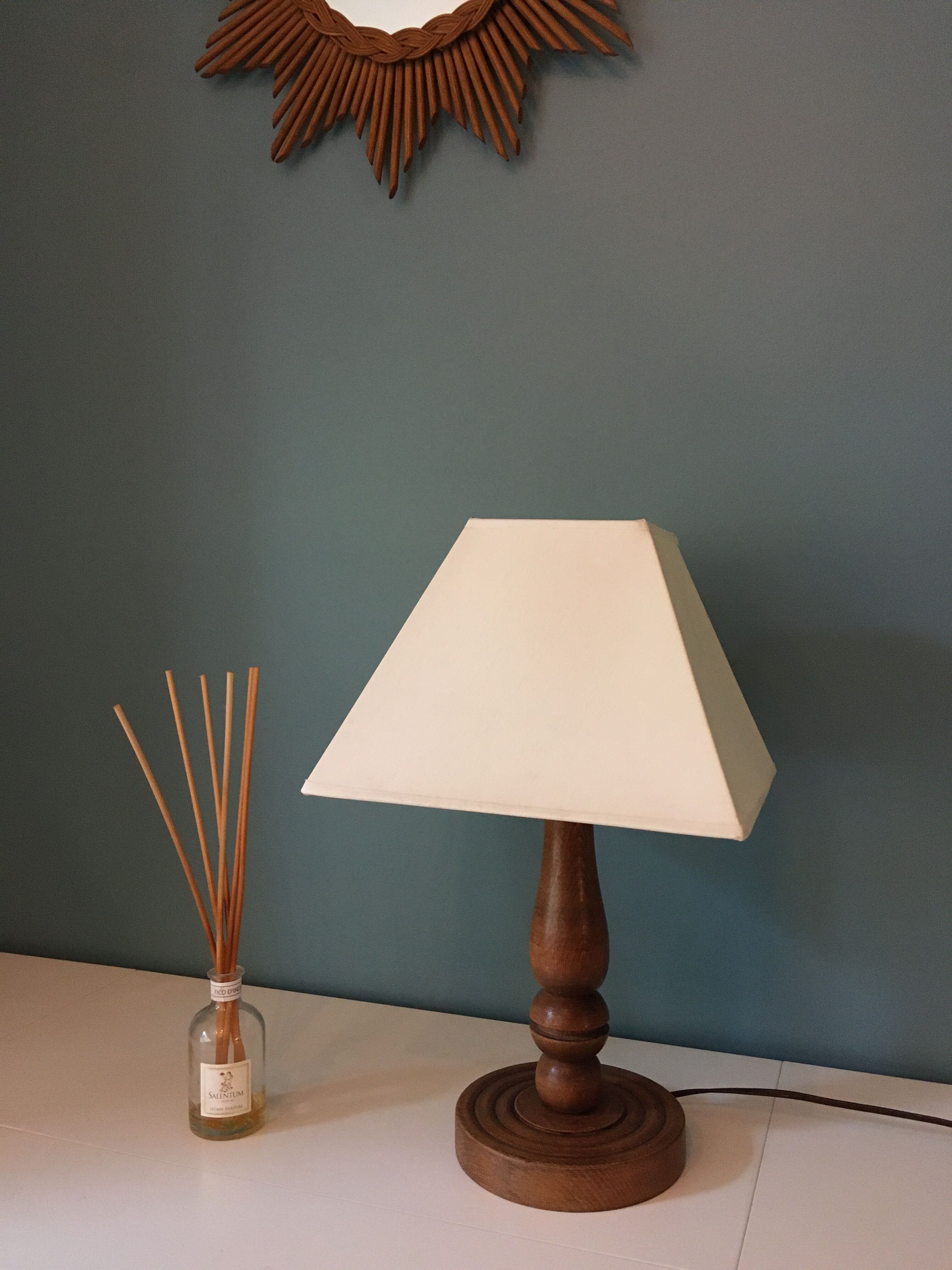 Vintage wooden lamp foot
