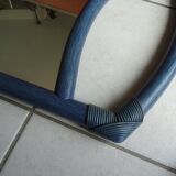 Bamboo mirror half circle 70/80s - 97x76cm