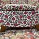 Paire de fauteuils bergères Art Déco / Vintage à fleurs