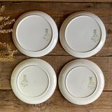 4 sarreguemines and digoin dessert plates