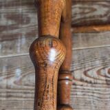 Tabouret ancien cannage et bois tourné