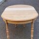 Renovated Louis Philippe round extendable dining table 118-200cm 19th century