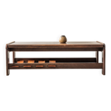 Table basse brutaliste, design hollandais, années 1970