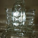 Pair of crystal chandeliers with 2 arms