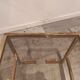 Set de 2 tables d'appoint vintage en forme de g en laiton
