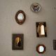 Oriental mirror silver metal