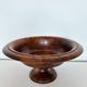 Fruit bowl on a turned wooden pedestal – Wood burl