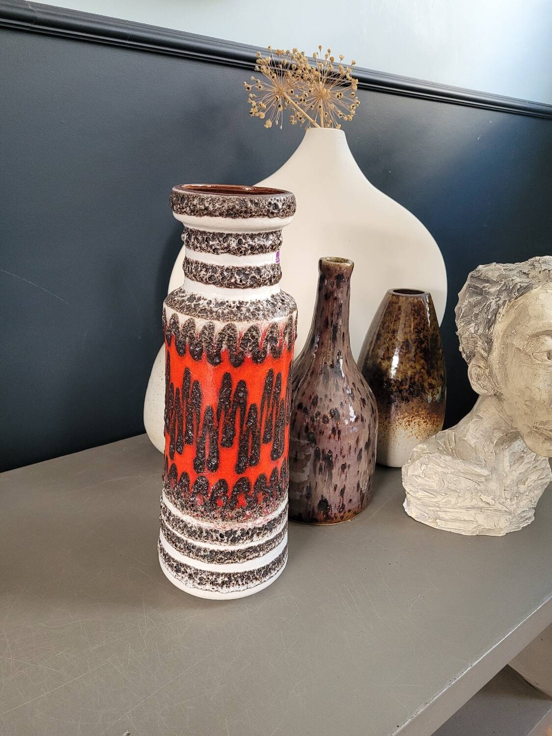Vase West Germany fat lava Scheurich
