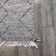 Tapis berbère noir zanafi 100x150 cm