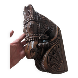 Tête cheval bois