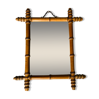 Mirror mercury vintage wooden frame