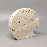 1970s fish sculpture'in travertine. made in italy