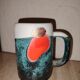 Vintage 1970s ceramic mug Alsace style Elchinger