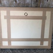 Watercolor painting nadine martinique st anne + wood frame #a224